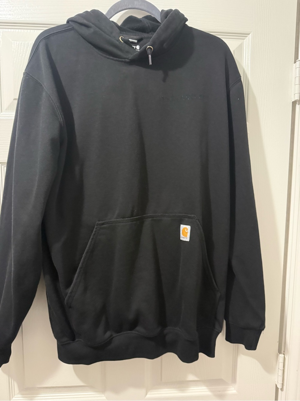 Carhartt Black Logo Hoodie - Men's Classic Pullover Medium